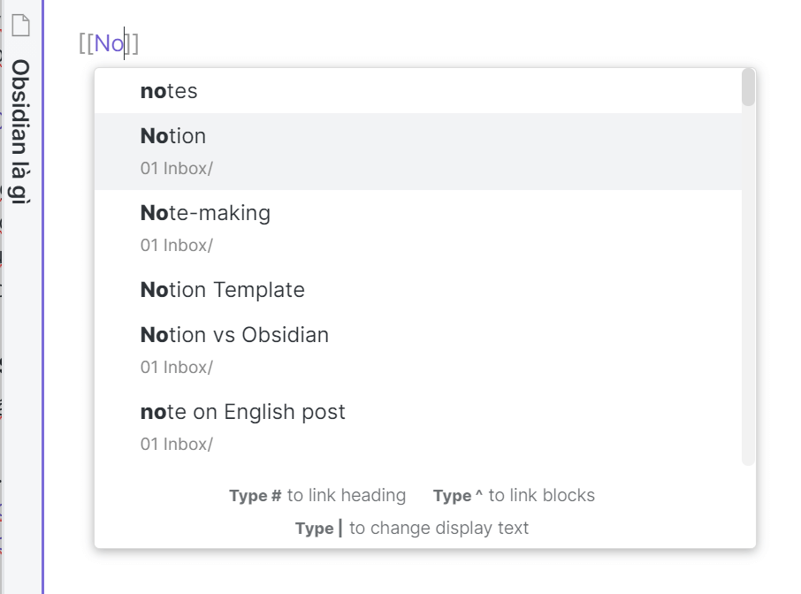 link suggestions