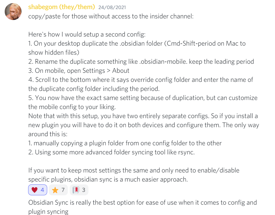 mobile sync tips